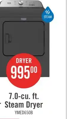 The Brick Maytag 7 Cu. Ft. Pet Pro Electric Dryer - Black Shadow - YMED6500MBK offer