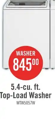 The Brick Whirlpool 5.4 Cu. Ft. Top-Load Washer - White - WTW5057LW offer