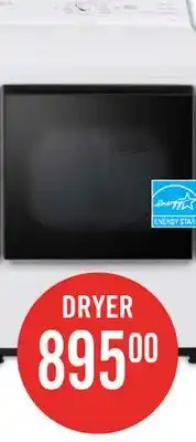 The Brick LG 7.3 Cu. Ft. Electric Dryer with AI Sensing and ThinQ - Alpine White - DLE8200CW offer
