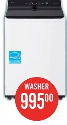The Brick LG 6.1 Cu. Ft. Smart Top-Load High-Efficiency Washer - White - WT8405CW offer