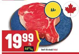 Marché Adonis Beef rib steak Halal offer