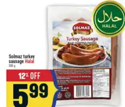 Marché Adonis Solmaz turkey sausage Halal offer