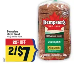 Marché Adonis Dempsters sliced bread offer