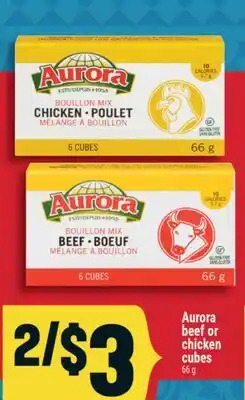 Marché Adonis Aurora beef or chicken cubes offer