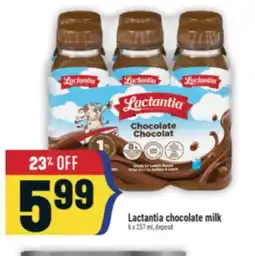 Marché Adonis Lactantia chocolate milk offer