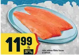 Marché Adonis Coho salmon fillets frozen or defrost offer