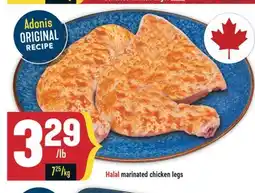 Marché Adonis Halal marinated chicken legs offer