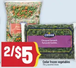 Marché Adonis Cedar frozen vegetables offer