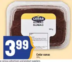 Marché Adonis Cedar sumac offer