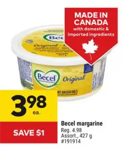 Giant Tiger Becel margarine offer