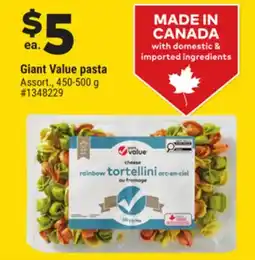 Giant Tiger Giant Value pasta offer