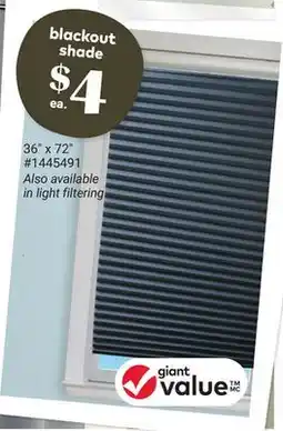 Giant Tiger blackout shade offer
