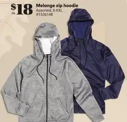 Giant Tiger Melange zip hoodie offer