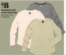 Giant Tiger Sweater knit crew neck top offer