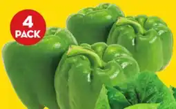 Giant Tiger 4 pack green peppers offer