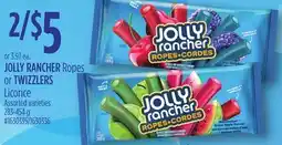 Giant Tiger JOLLY RANCHER Ropes or TWIZZLERS Licorice offer
