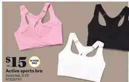Giant Tiger Active sports bra offer