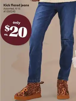 Giant Tiger Kick flared jeans offer