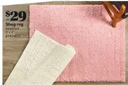 Giant Tiger Shag rug offer