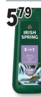 Familiprix IRISH SPRING Selected body washes, 591 ml offer
