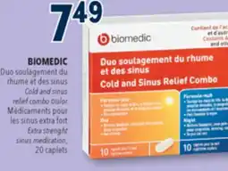 Familiprix BIOMEDIC Extra strenght sinus medication, 20 caplets offer