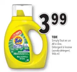 Familiprix TIDE, All in One, Laundry detergent, 946 ml offer