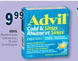 Familiprix ADVIL Cold and sinus, 18 or 20 units offer