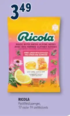 Familiprix RICOLA, Lozenges, 17 or 19 units offer