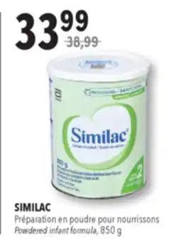 Familiprix SIMILAC Powdered infant formula, 850g offer