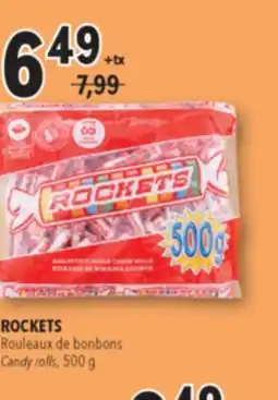Familiprix ROCKETS, Candy rolls, 500 g offer