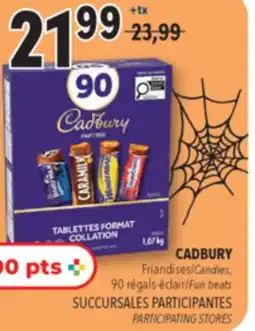 Familiprix CADBURY, Candies, 90 Fun treats offer
