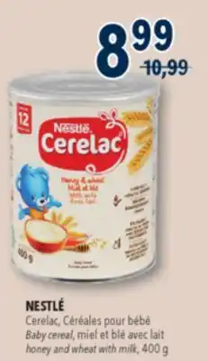 Familiprix NESTLÉ, Baby cereal, honey and wheat with milk, 400 g offer
