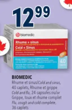 Familiprix BIOMEDIC, Cold and sinus, 40 caplets offer