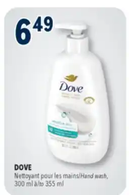Familiprix DOVE Hand wash, 300ml to 355ml offer
