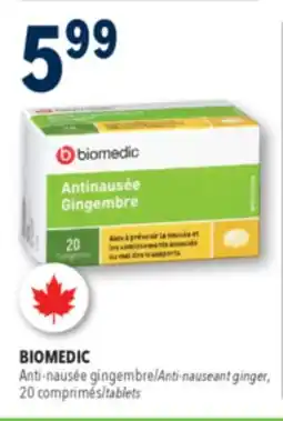 Familiprix BIOMEDIC, Anti-nauseant ginger, 20 tablets offer