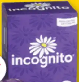 Familiprix INCOGNITO, Serviettes ou protège-dessous sélectionnés/Selected pads or pantiliners offer