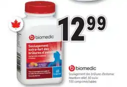 Familiprix BIOMEDIC, Heartburn relief, 60 or 100 tablets offer