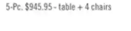 The Brick Astoria 5pc Counter-Height Dining Set with Table & 4 Chairs, Built-in Shelves, 60W - Brown offer