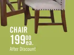 The Brick Boden Dining Chair with Polyester Fabric & Nailhead Trim - Beige & Brown offer