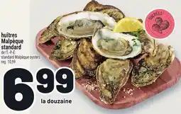 Metro HUÎTRES MALPÈQUE STANDARD | STANDARD MALPÈQUE OYSTERS offer