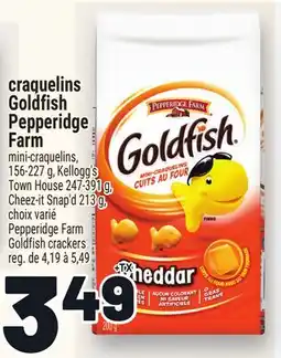 Metro CRAQUELINS GOLDFISH PEPPERIDGE FARM | PEPPERIDGE FARM GOLDFISH CRACKERS offer