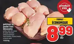 Metro POITRINES DE POULET FRAIS DÉSOSSÉES | FRESH BONELESS CHICKEN BREASTS offer