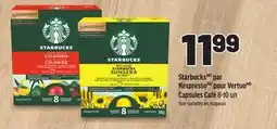 Metro STARBUCKS PAR NESPRESSO POUR VERTUO CAPSULES CAFÉ offer