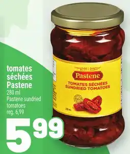 Metro TOMATES SÉCHÉES PASTENE | PASTENE SUNDRIED TOMATOES offer