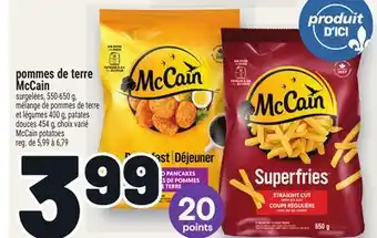 Metro POMMES DE TERRE MCCAIN | MCCAIN POTATOES offer