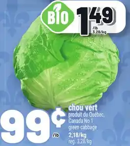 Metro CHOU VERT | GREEN CABBAGE offer
