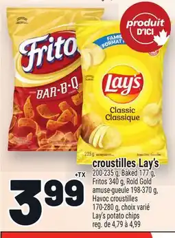 Metro CROUSTILLES LAY'S | LAY'S POTATO CHIPS offer