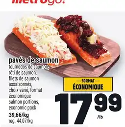 Metro PAVÉS DE SAUMON | SALMON PORTIONS offer