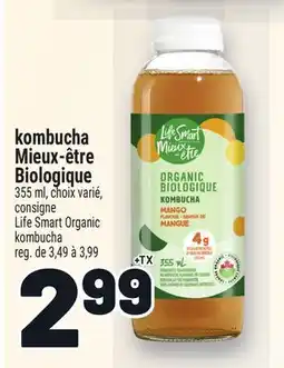 Metro KOMBUCHA MIEUX‑ÊTRE BIOLOGIQUE | LIFE SMART ORGANIC KOMBUCHA offer
