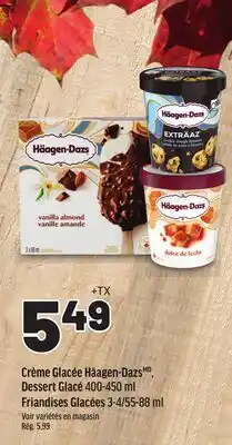 Metro CRÈME GLACÉE HÄAGEN-DAZS, DESSERT GLACÉ offer